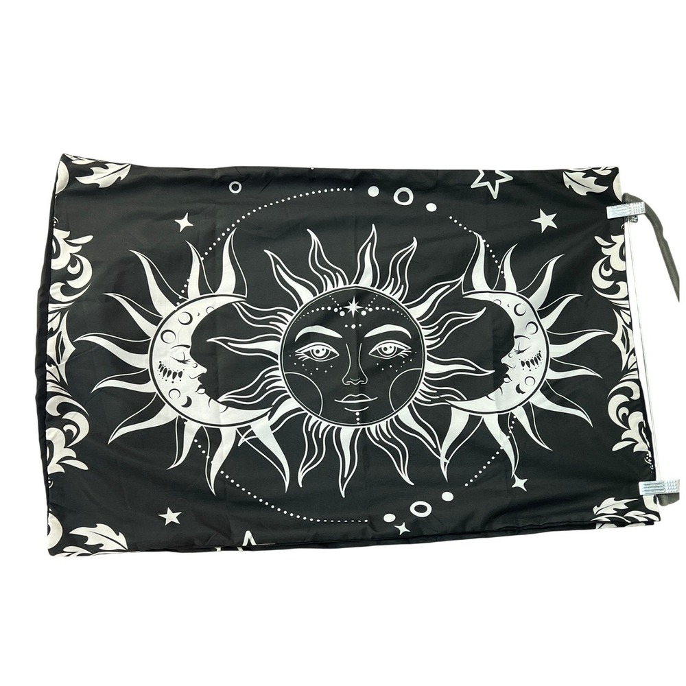 Celestial Sun Moon Pillowcases Whimsygoth Bohemian Decor Set 2 Kingsize